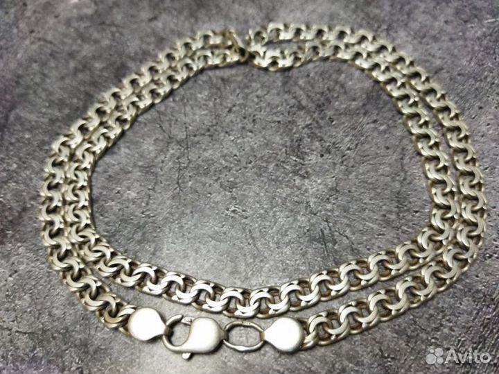 Серебряная цепь 925 пробы массой 56.65 грамма (68с