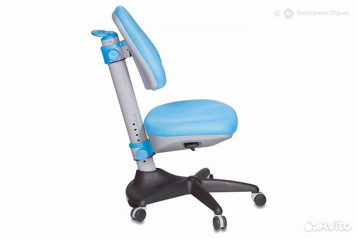 Кресло компьютерное детское Бюрократ KD-2/BL/TW-55