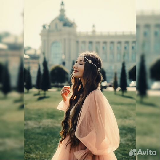 Платье со шлейфом
