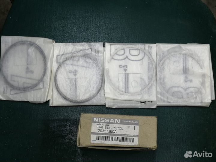 Кольца поршневые комл. на 4 цил. nissan