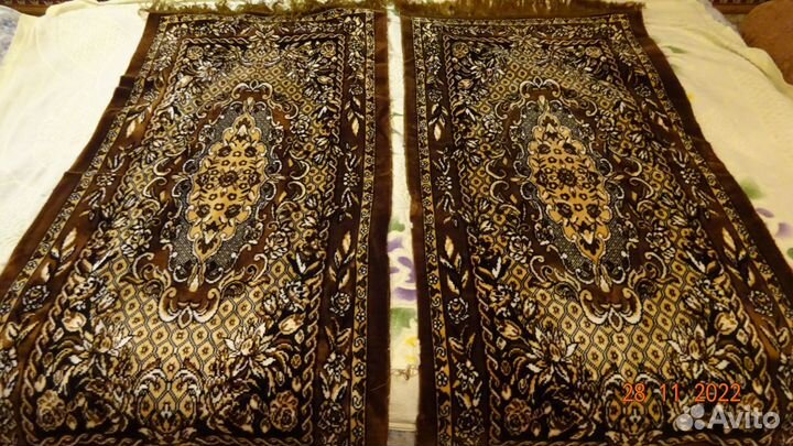 Плед на диван и 2 накидки на кресла