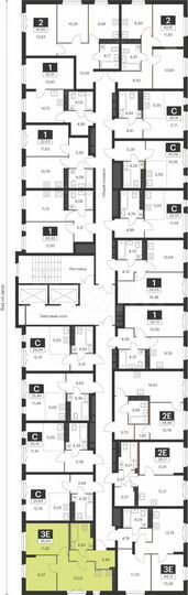 2-к. квартира, 45 м², 15/15 эт.