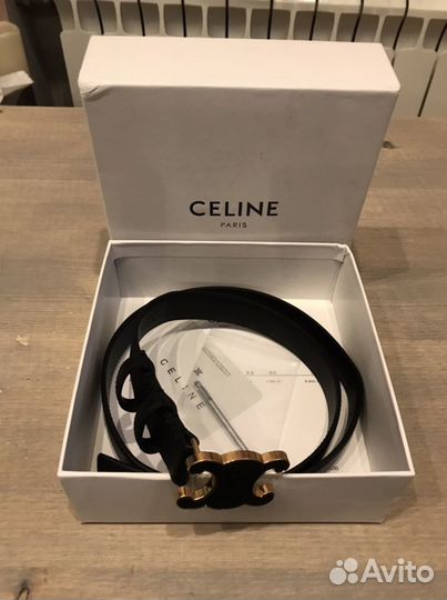 Ремень celine черный