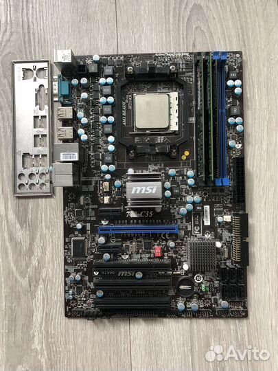 Комплект мат плата AM3, Phenom II X4 965, озу 16гб