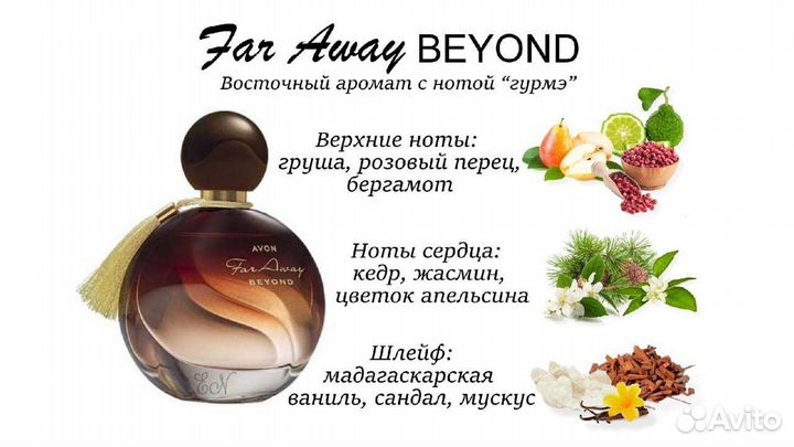 Avon Far Away Beyond женская Парфюмерная вода 50 м
