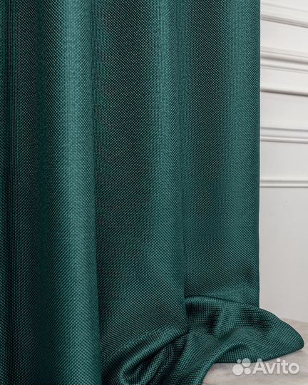 Комплект портьер рогожка Орфей Виридиан шторы