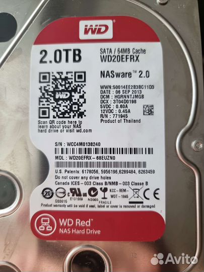 Жесткий диск WD Red 2Тб
