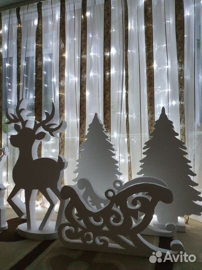 Новогодние фигуры из пенопласта