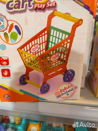 Тележка для супермаркет игрушечная небольшая