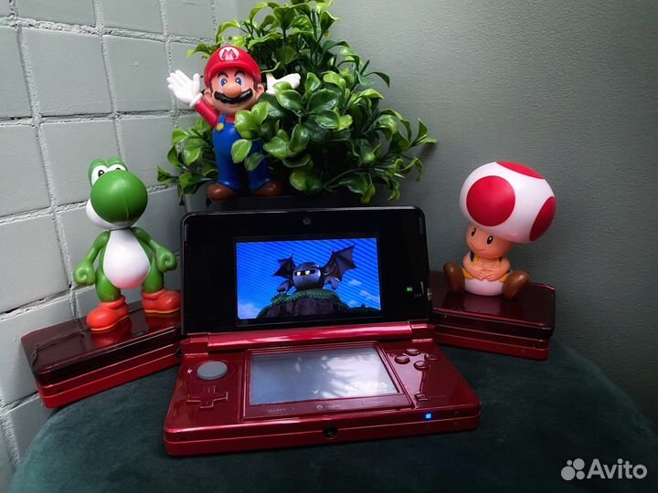 Прошитая Красная Nintendo 3DS 64GB