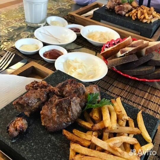 Камень для жарки мяса, рыбы и овощей