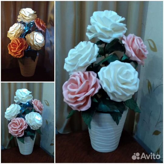 Букет цветов настольный