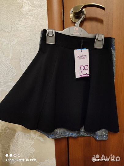 Юбка чёрная для девочки размер 140см