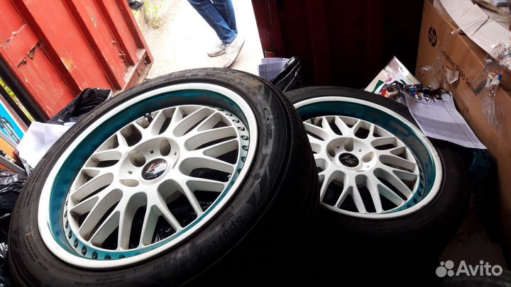 Колёса r18 5*114, разноширокие диски