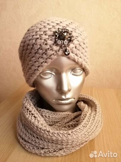 Шапка чалма +шарф