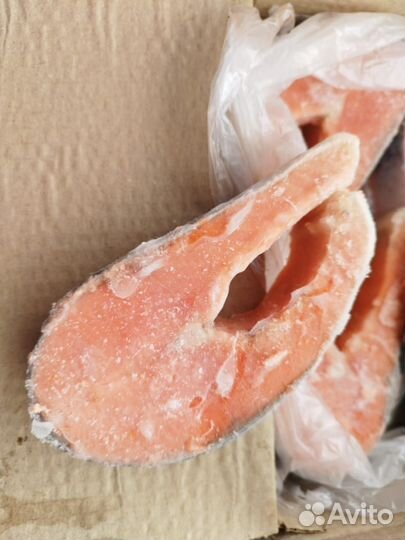 Стейк лосося, кижуча,кеты, зубатки, трески (рыба)