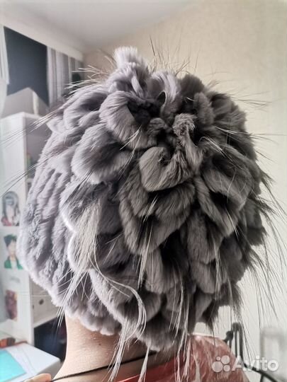 Шапка вязанка женская зимняя