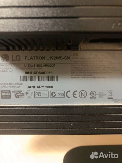 Монитор LG flatron L192WS