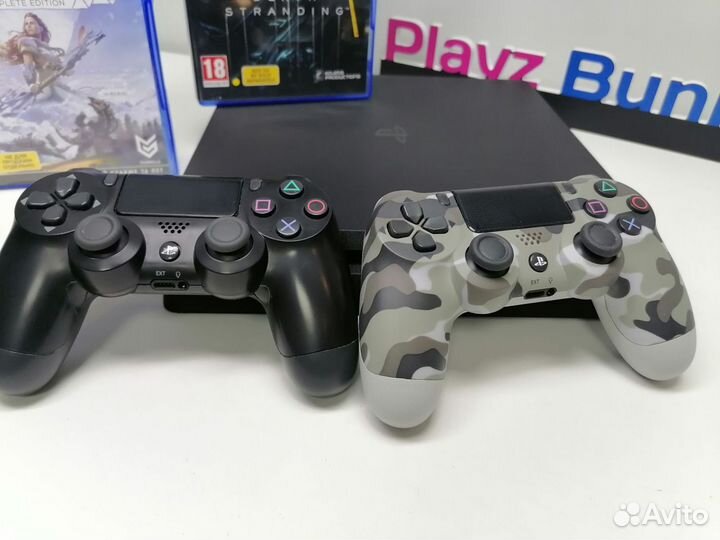 Sony PS4 Slim 2джойстика, 2диска