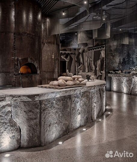 Барная стойка, ресепшен из артбетона