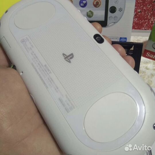 Playstation Vita slim Glacier White прошитая 128гб