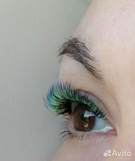 Реснички цветные