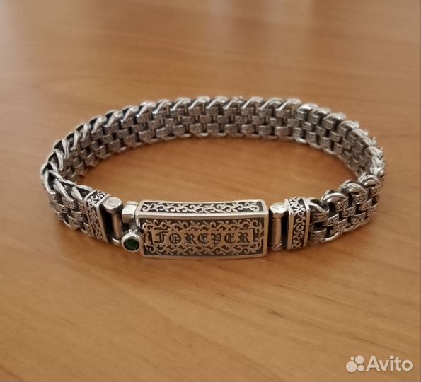 Серебряный браслет мужской