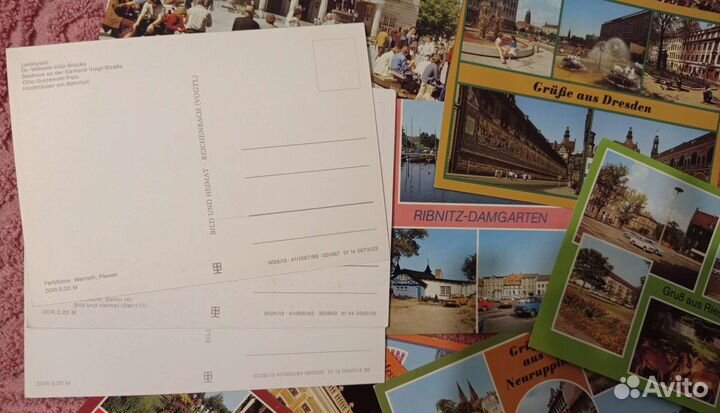 Открытки города гдр Германия 80 е гг