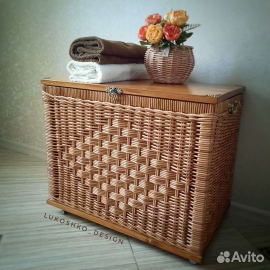 Сундук плетеный