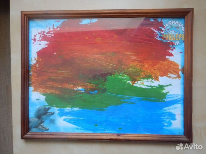 Картины, нарисованные слоном, дельфином