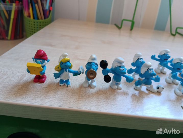 Фигурки Смурфики киндеры 90х