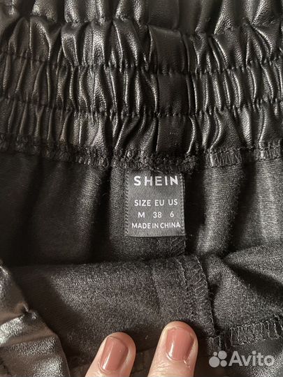 Кожаные шорты Shein