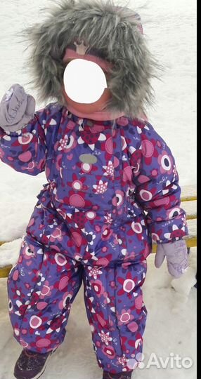 Зимний комбинезон для девочки 92