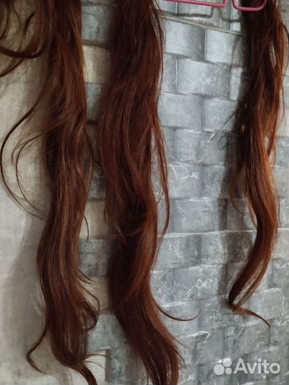 Волосы натуральные хвост