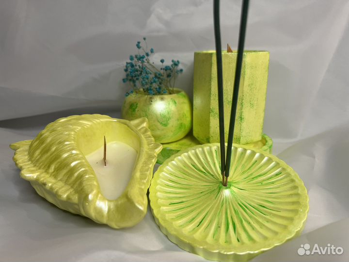 Изделия из гипса ручная работа, свечи