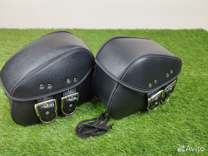 Мотокофры боковые. Из высококачественной иск.кожи