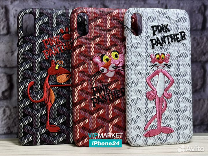 Чехол Goyard Pink Panter для iPhone Xs Max