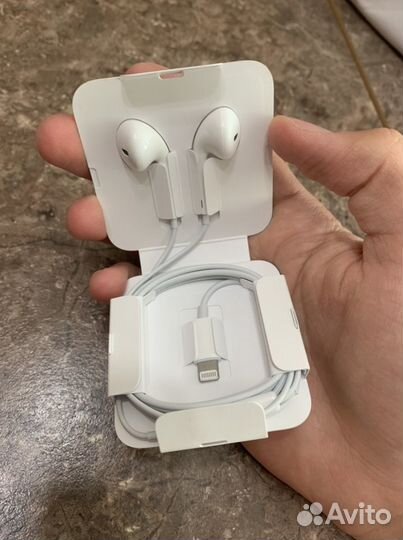 Earpods + зарядный блок