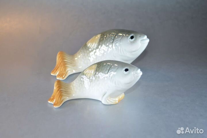 2 воблы фарфоровые статуэтки