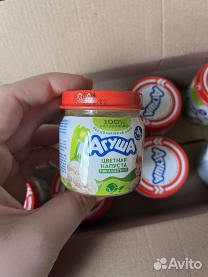 Пюре агуша цветная капуста