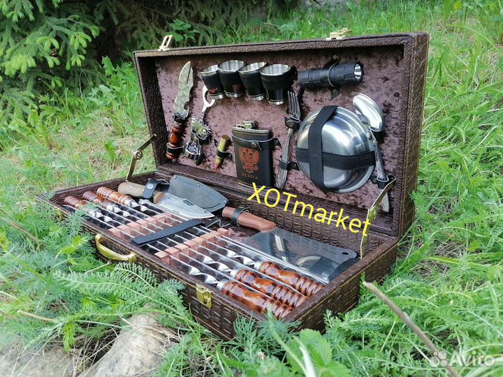 Набор шампуров в кейсе