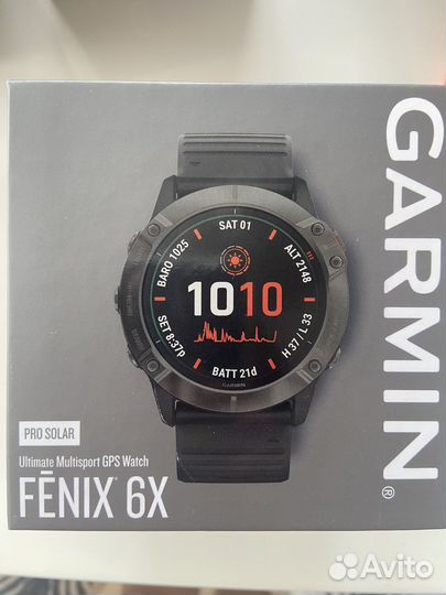 Часы garmin fenix 6x pro solar