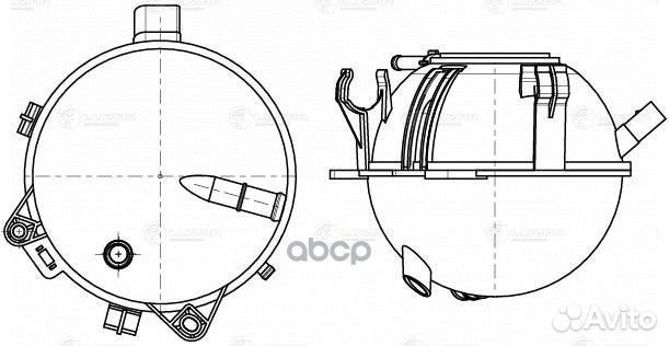 Бачок расширит. охл. жидкости для а/м Skoda Oct