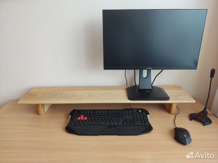 Подставка для двух мониторов из массива Ясеня