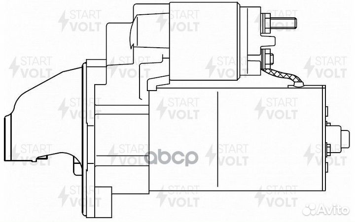 Стартер для а/м Fiat Ducato (06) 2.3JTD 1 7кВт