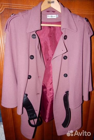 Кардиган 2-бортный с поясом,новый (возможен обмен)