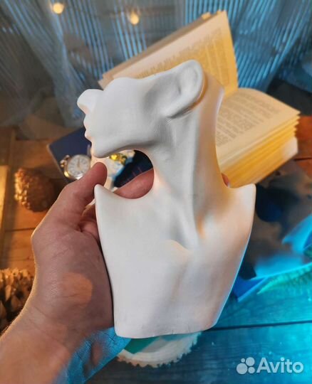 Ваза для сухоцветов силуэт девушки кашпо голова