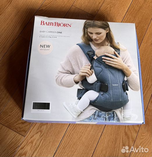 Рюкзак переноска кенгуру babybjorn one черный