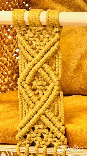 Детские качели. Плетеные качели