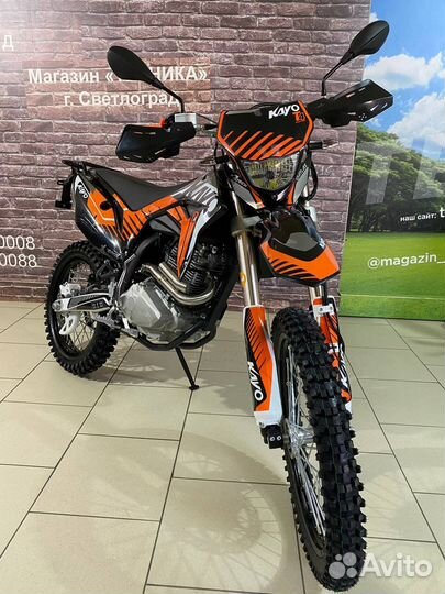 Мотоцикл кроссовый Kayo T4 300 Enduro 2023г птс